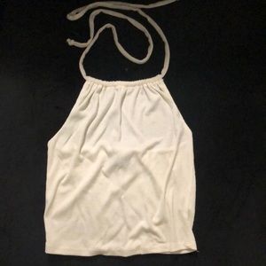 Cream white tube top